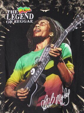 Bob Marley “Legend of Reggae” Tie-Dye T-Shirt – 2XL – Double-Sided – NWT